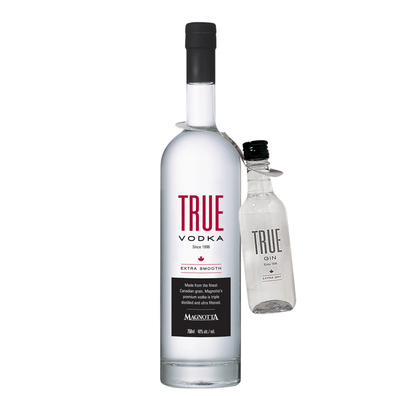 True Vodka bundle with187mL bottle