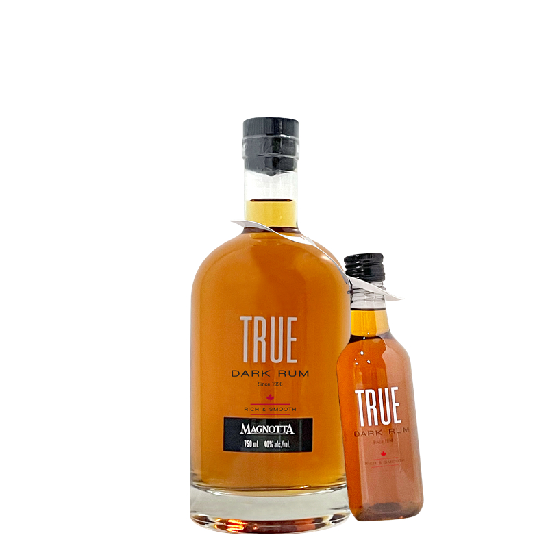 True Dark Rum bundle with 187mL bottle
