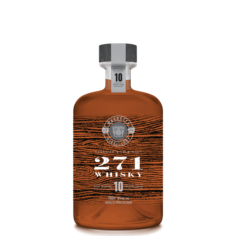 Canadian Single Malt 271 Whisky Oak Barrel 10 Years Aged